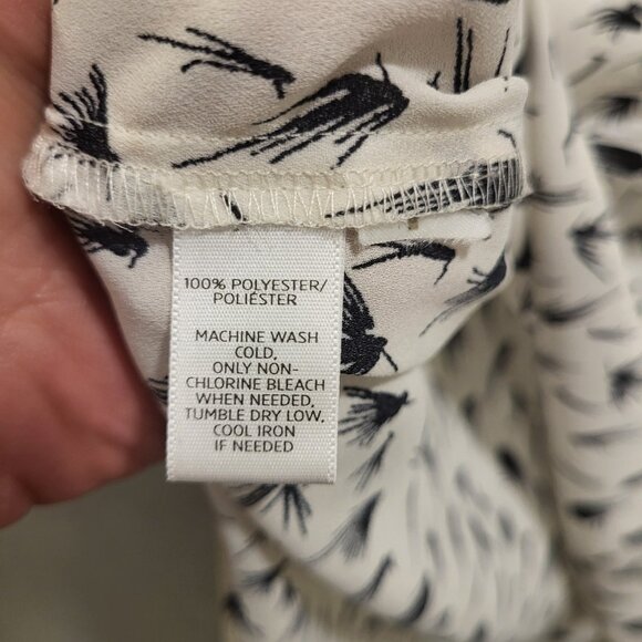 Loft Sleeveless Tank Top Blouse Women’s Small Flying Bird Pocket Office Business - Picture 5 of 7